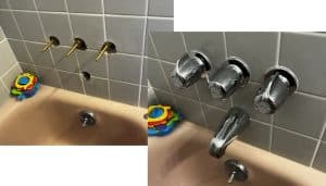 Faucet Installation Before And After