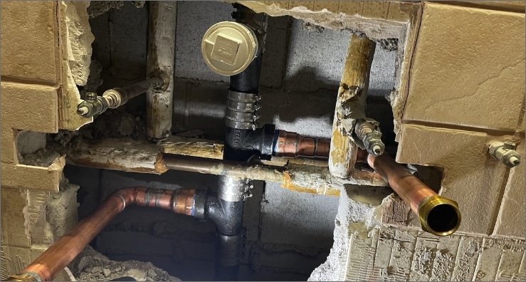 New Copper Piping Leak Repair